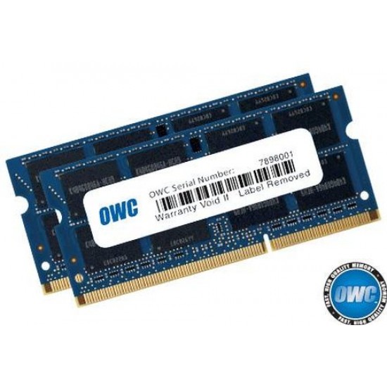 OWC 16GB Memory - 2 x 8.0GB 1600MHz DDR3L SO-DIMM PC12800 204 Pin OWC 16GB Memory - 2 x 8.0GB 1600MHz DDR3L SO-DIMM PC12800 204 Pin