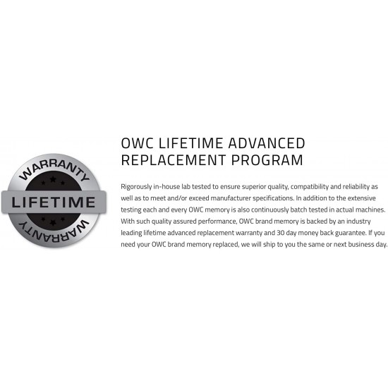 64GB OWC 4 x 16GB PC14900 DDR3 ECC-R 1866MHz DIMMs for Mac Pro Late 2013 64GB OWC 4 x 16GB PC14900 DDR3 ECC-R 1866MHz DIMMs for Mac Pro Late 2013