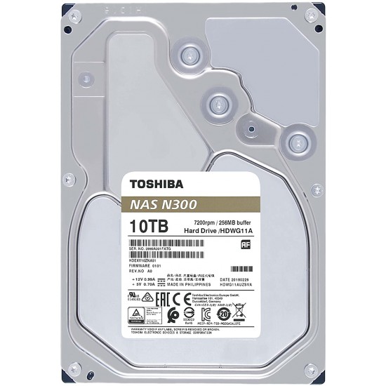 Toshiba N300 10TB HDWG11AUZSVA 3.5" 7200rpm Sata III Dahili Disk Toshiba N300 10TB HDWG11AUZSVA 3.5" 7200rpm Sata III Dahili Disk